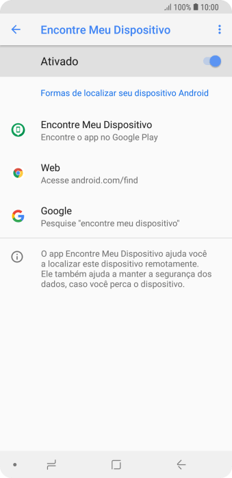 Pressione o indicador para ativar a função. Pressione o indicador para ativar a função.