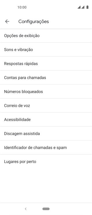 Pressione Contas para chamadas. Pressione Contas para chamadas.