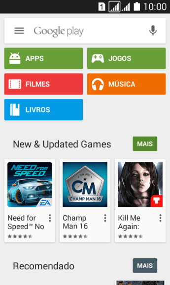 Pressione Google play. Pressione Google play.