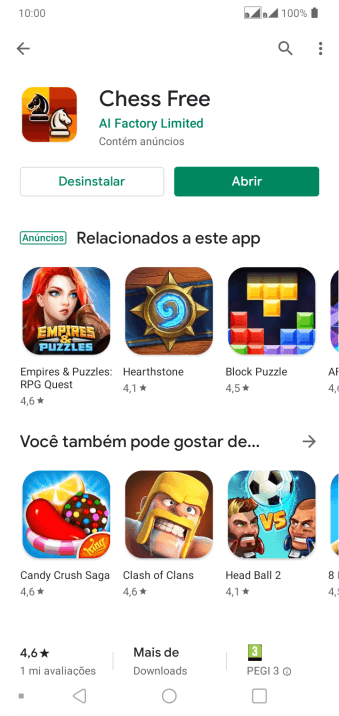 Pressione a tecla de início para finalizar e voltar à tela inicial. Pressione a tecla de início para finalizar e voltar à tela inicial.