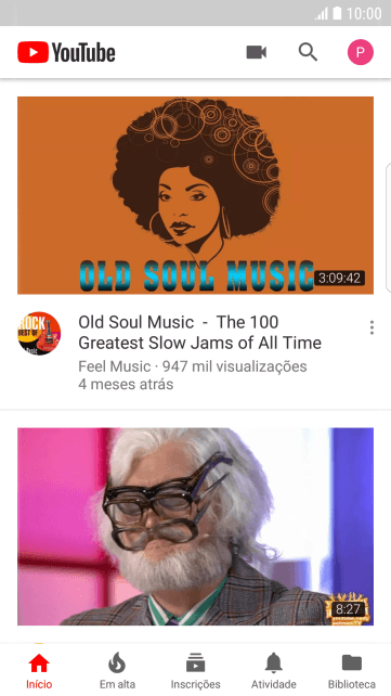Pressione o ícone de fazer upload, e navegue até o vídeo desejado. Pressione o ícone de fazer upload, e navegue até o vídeo desejado.