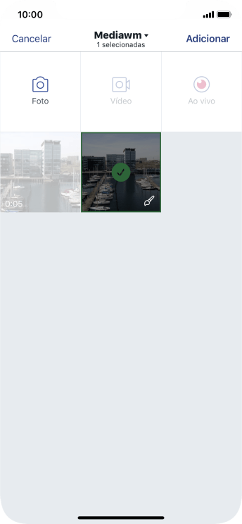 Pressione Adicionar. Pressione Adicionar.