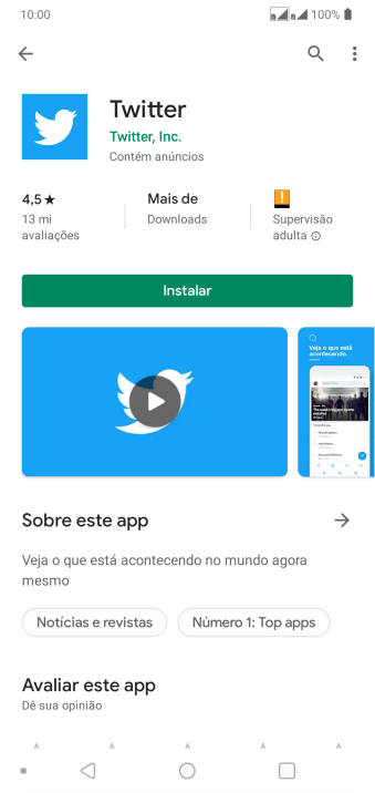 Pressione Instalar, e siga as indicações da tela para instalar o app. Pressione Instalar, e siga as indicações da tela para instalar o app.