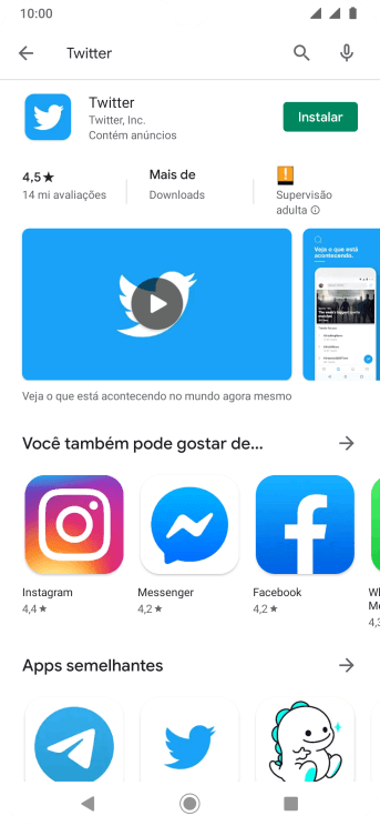 Pressione Twitter. Pressione Twitter.