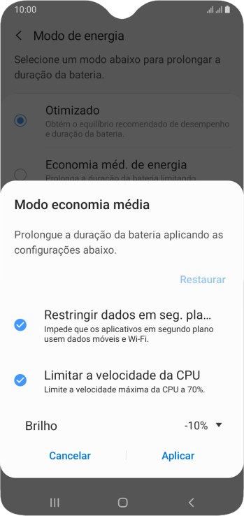 Pressione Aplicar para ativar a função. Pressione Aplicar para ativar a função.