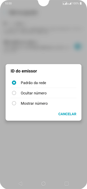 Pressione Mostrar número para ativar a identificação do seu número. Pressione Mostrar número para ativar a identificação do seu número.