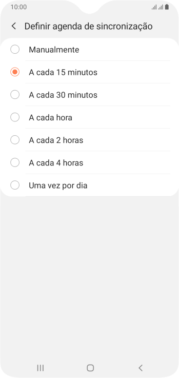 Pressione a configuração desejada. Pressione a configuração desejada.