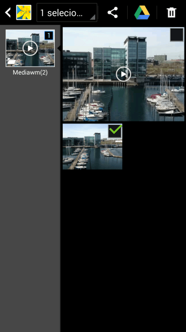 Pressione as fotos e vídeos desejados para adicioná-los. Pressione as fotos e vídeos desejados para adicioná-los.