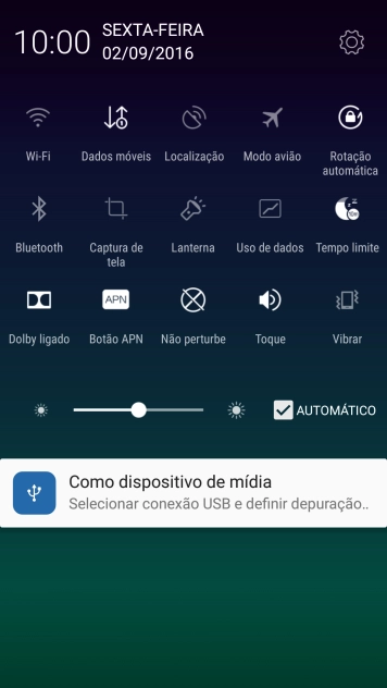 Pressione o ícone de configurações. Pressione o ícone de configurações.