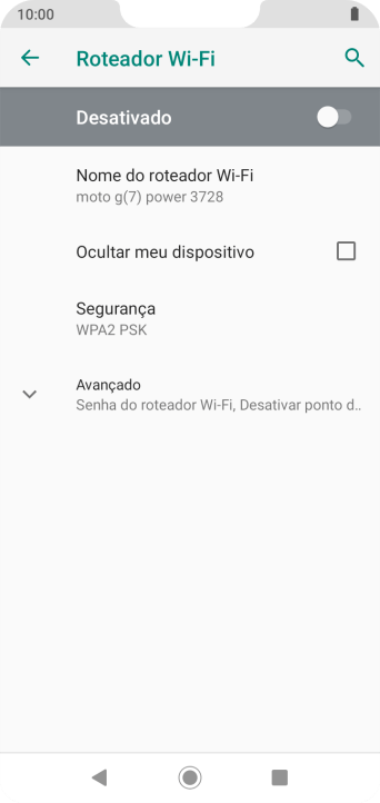 Pressione Nome do roteador Wi-Fi. Pressione Nome do roteador Wi-Fi.