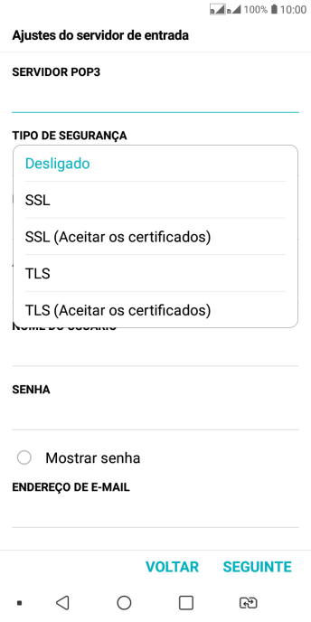 Pressione Desligado para desativar a função. Pressione Desligado para desativar a função.