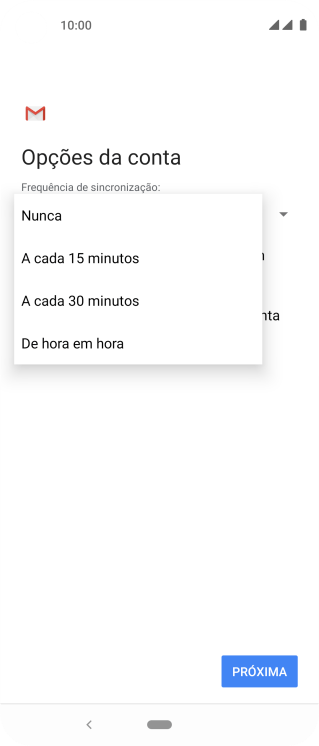 Pressione a configuração desejada. Pressione a configuração desejada.