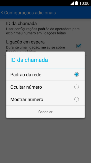 Pressione Ocultar número para desativar a identificação do seu número. Pressione Ocultar número para desativar a identificação do seu número.