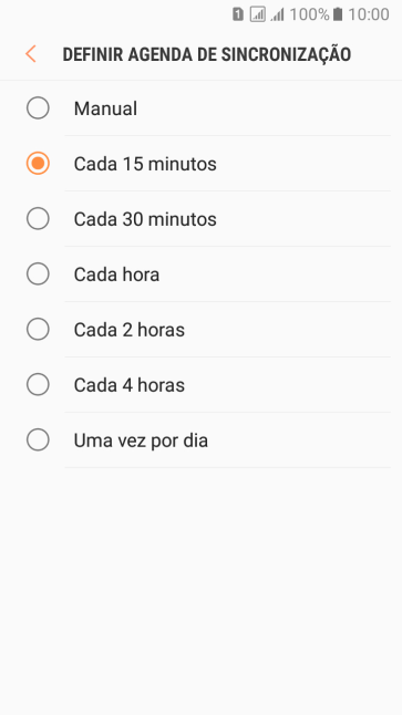 Pressione a configuração desejada. Pressione a configuração desejada.