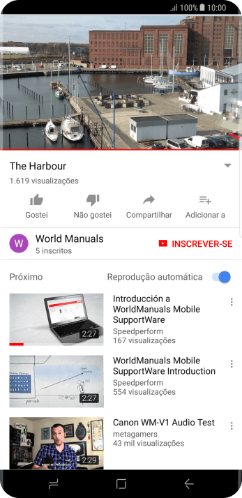 Pressione a tecla de início para finalizar e voltar à tela inicial. Pressione a tecla de início para finalizar e voltar à tela inicial.