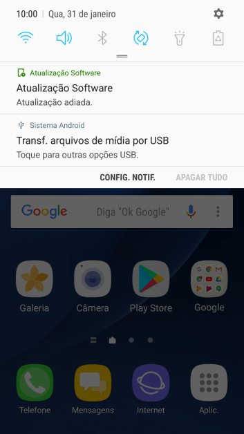 Pressione Toque para outras opções USB.. Pressione Toque para outras opções USB..