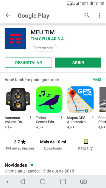Pressione a tecla de início para finalizar e voltar à tela inicial. Pressione a tecla de início para finalizar e voltar à tela inicial.