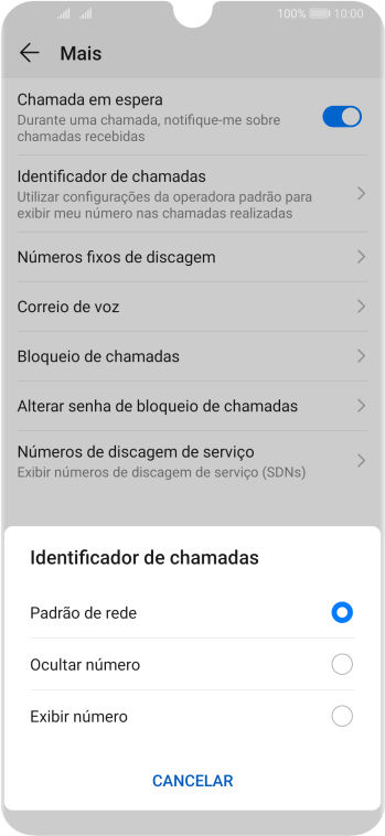 Pressione Exibir número para ativar a identificação do seu número. Pressione Exibir número para ativar a identificação do seu número.