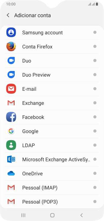Pressione E-mail. Pressione E-mail.