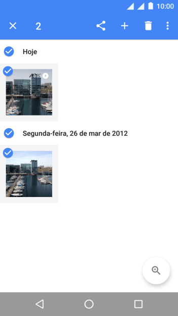 Pressione o ícone de compartilhar. Pressione o ícone de compartilhar.