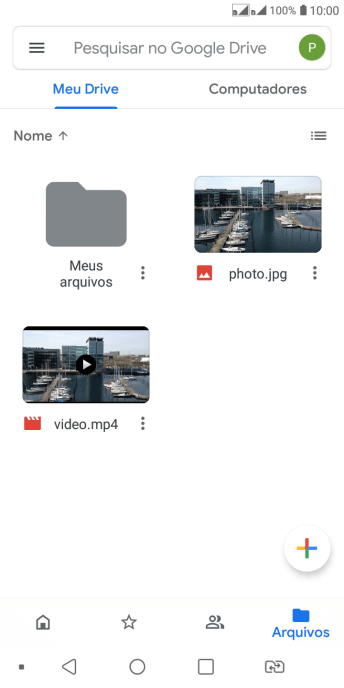 Pressione o arquivo desejado. Pressione o arquivo desejado.