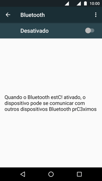 Pressione o indicador para ativar a função. Pressione o indicador para ativar a função.