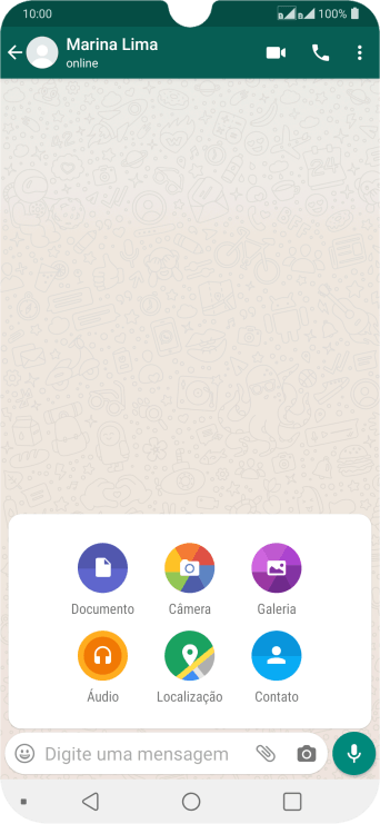 Pressione Galeria, e navegue até a pasta desejada. Pressione Galeria, e navegue até a pasta desejada.
