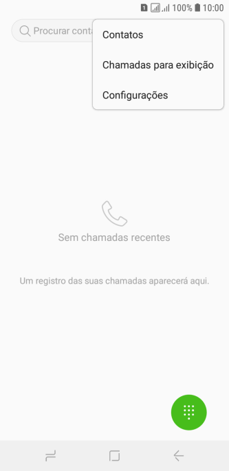 Pressione Configurações. Pressione Configurações.