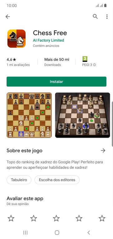 Pressione Instalar, e siga as indicações da tela para instalar o app. Pressione Instalar, e siga as indicações da tela para instalar o app.