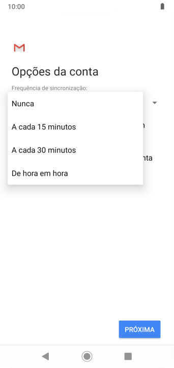 Pressione a configuração desejada. Pressione a configuração desejada.