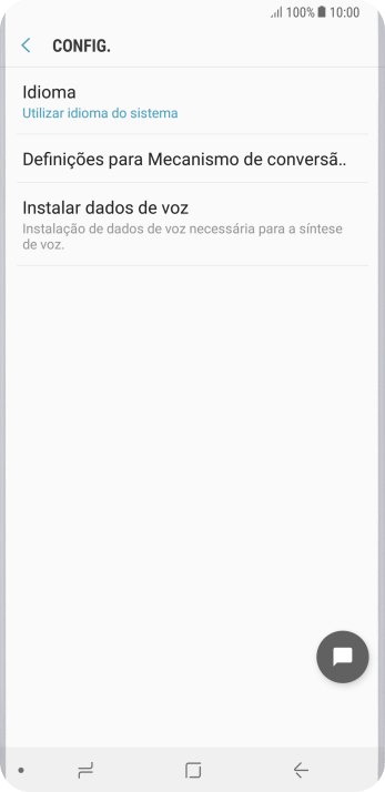 Pressione Definições para Mecanismo de conversã.., e siga as indicações da tela para selecionar as configurações desejadas. Pressione Definições para Mecanismo de conversã.., e siga as indicações da tela para selecionar as configurações desejadas.