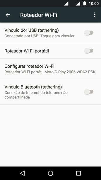 Pressione Configurar roteador Wi-Fi. Pressione Configurar roteador Wi-Fi.