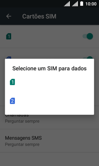 Pressione o chip desejado. Pressione o chip desejado.