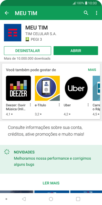 Pressione a tecla de início para finalizar e voltar à tela inicial. Pressione a tecla de início para finalizar e voltar à tela inicial.