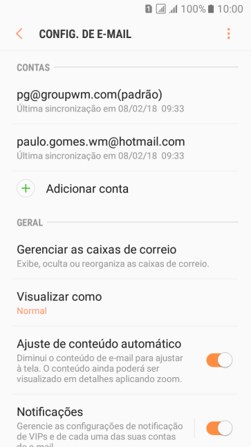 Pressione Notificações. Pressione Notificações.