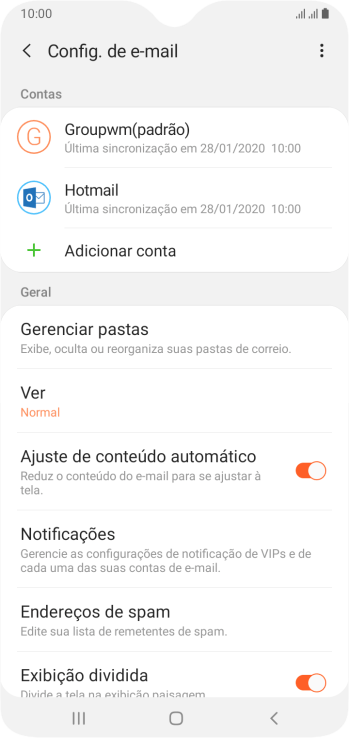 Pressione Notificações. Pressione Notificações.