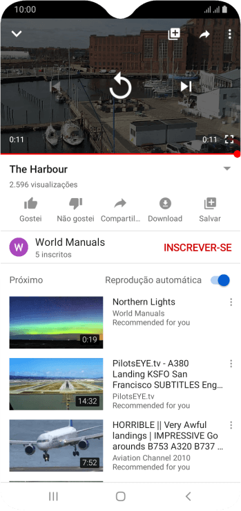 Pressione a tecla de início para finalizar e voltar à tela inicial. Pressione a tecla de início para finalizar e voltar à tela inicial.