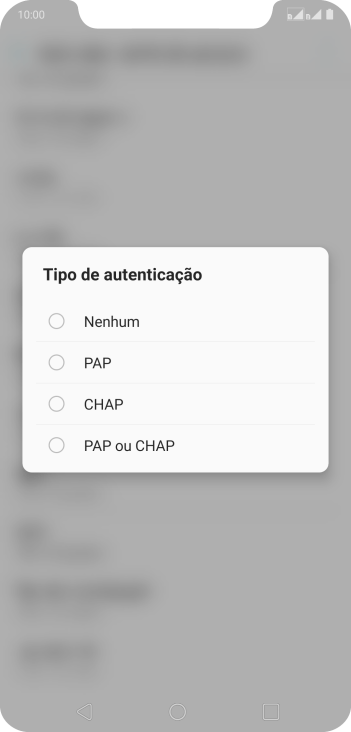 Pressione PAP ou CHAP. Pressione PAP ou CHAP.