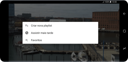 Pressione a lista de reprodução desejada. Pressione a lista de reprodução desejada.