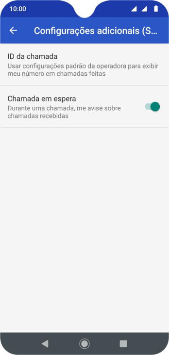 Pressione ID da chamada. Pressione ID da chamada.