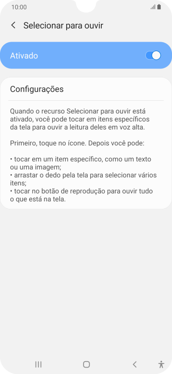 Pressione a tecla de voltar duas vezes. Pressione a tecla de voltar duas vezes.