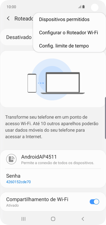 Pressione Configurar o Roteador Wi-Fi. Pressione Configurar o Roteador Wi-Fi.