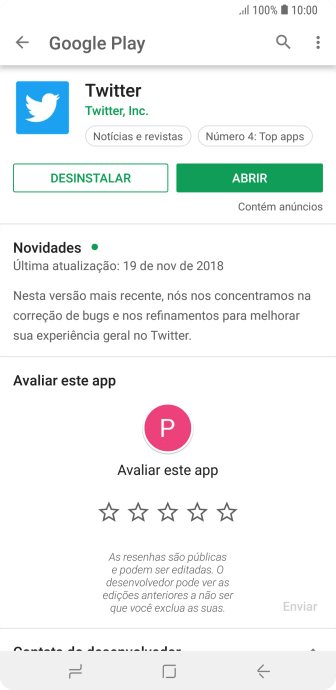 Pressione a tecla de início para finalizar e voltar à tela inicial. Pressione a tecla de início para finalizar e voltar à tela inicial.