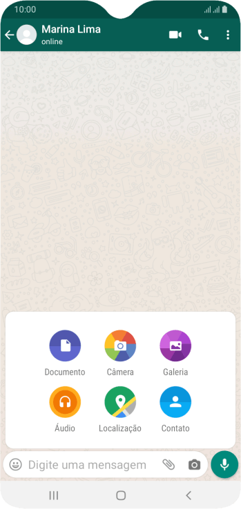 Pressione Galeria, e navegue até a pasta desejada. Pressione Galeria, e navegue até a pasta desejada.