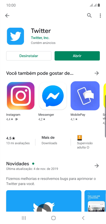 Pressione a tecla de início para finalizar e voltar à tela inicial. Pressione a tecla de início para finalizar e voltar à tela inicial.