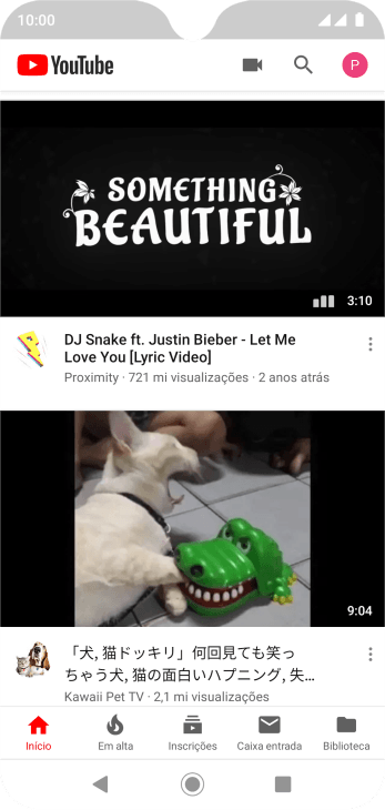 Pressione o ícone de fazer upload. Pressione o ícone de fazer upload.