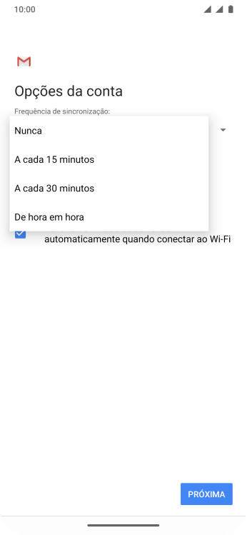 Pressione a configuração desejada. Pressione a configuração desejada.