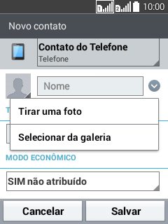Pressione Selecionar da galeria, e navegue até a pasta desejada. Pressione Selecionar da galeria, e navegue até a pasta desejada.