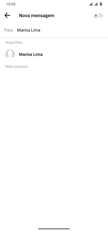 Pressione o contato desejado. Pressione o contato desejado.