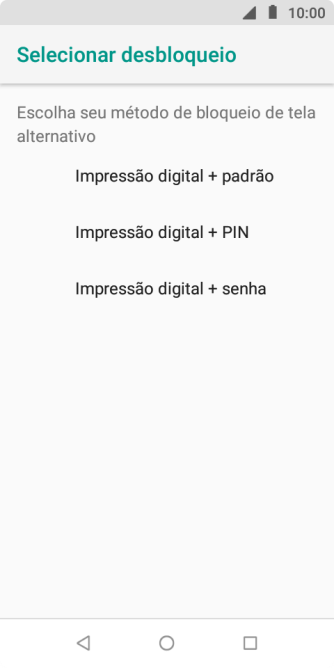 Pressione o código de bloqueio desejado, e siga as instruções da tela para criar um código extra. Pressione o código de bloqueio desejado, e siga as instruções da tela para criar um código extra.